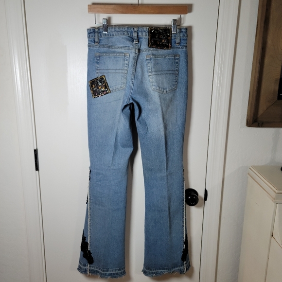 Bisou Bisou Vintage Low Rise Flare Jeans Y2K | J2K Jeans | Flare Jeans Size 6/29 - Picture 8 of 12